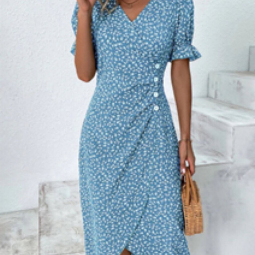 Harper & Lane Evelun Wrap Midi Dress
